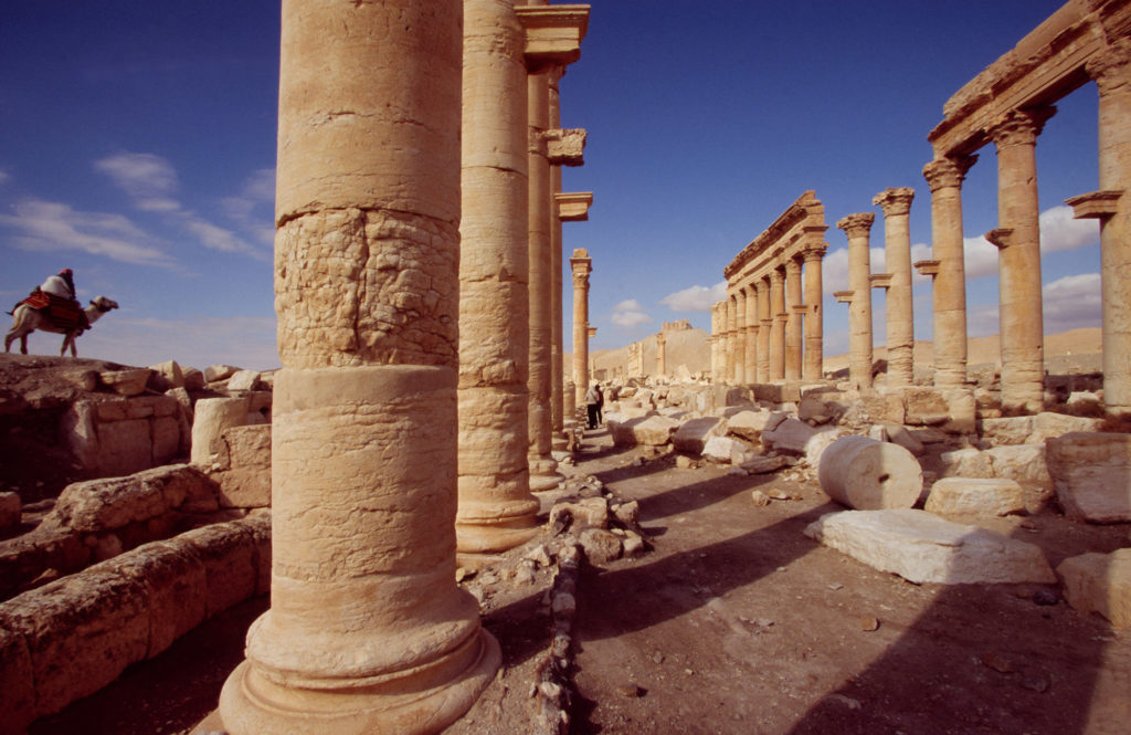 Ruins of ancient city of Palmyra, Syria ,Before Civil War in 2005